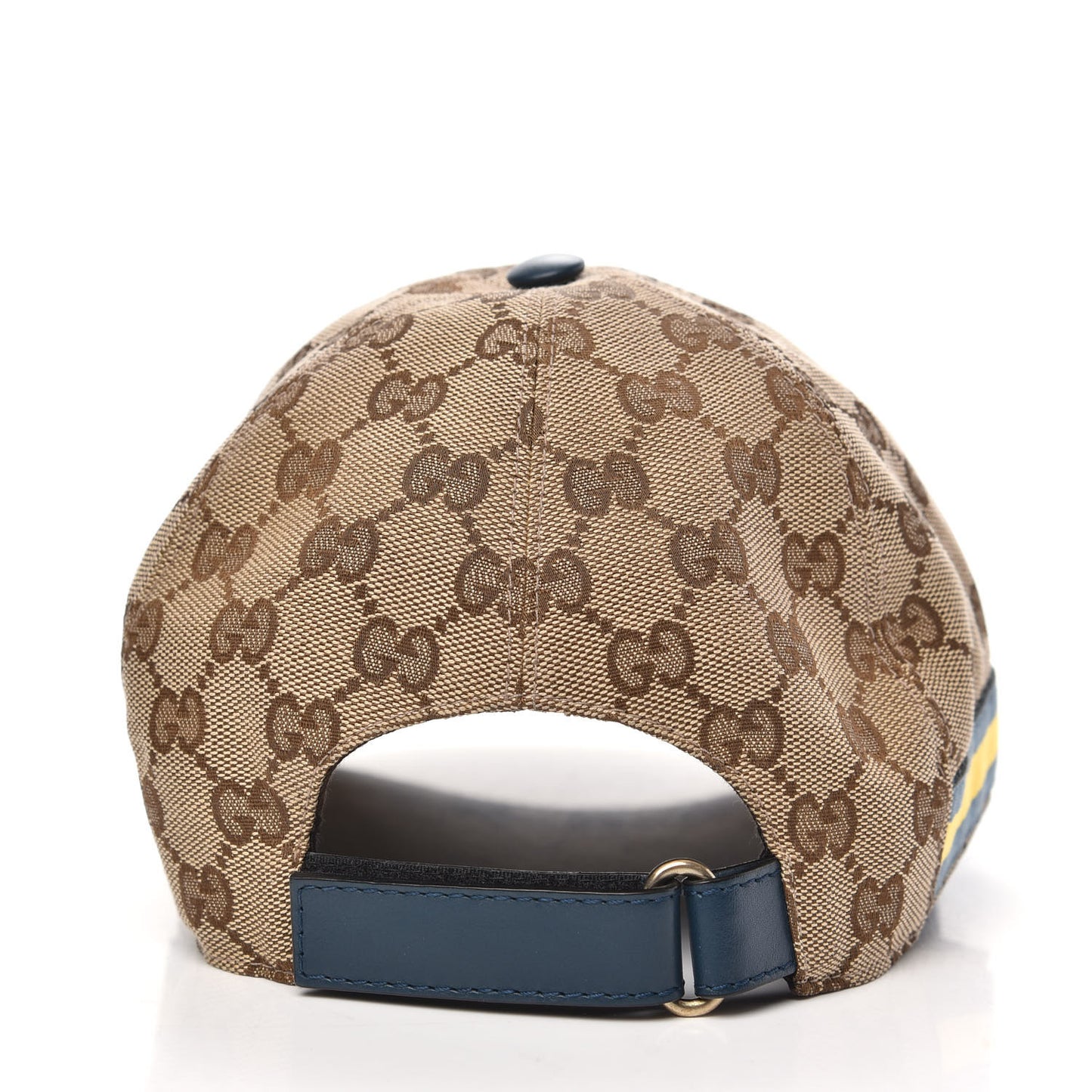 Monogram Web Baseball Hat M Beige Ebony Blue