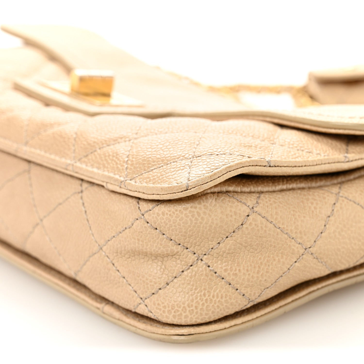 Chanel Caviar Quilted Medium Mademoiselle Flap Beige 10 of 10