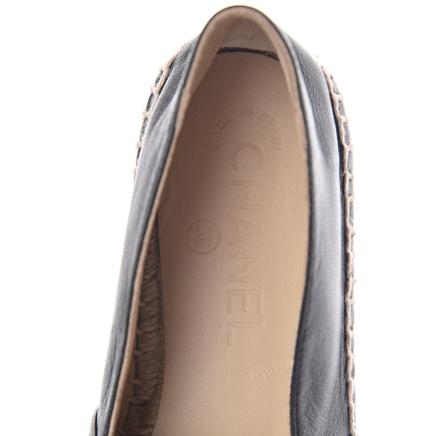 Lambskin CC Espadrilles 36 Black