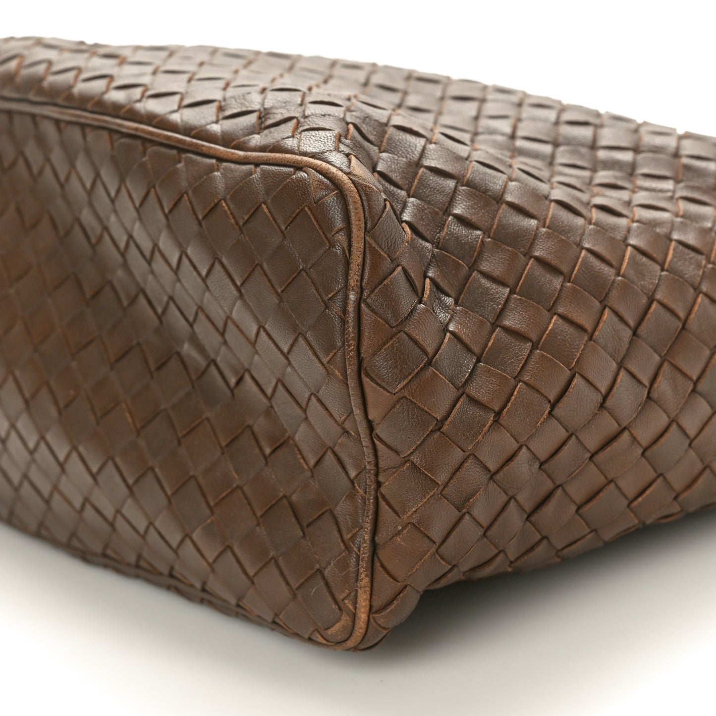 Nappa Intrecciato Ciambrino Bag Brown