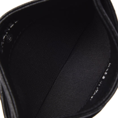Chanel Sheepskin Chevron Quilted Reissue Card Holder So Black 5 of 9