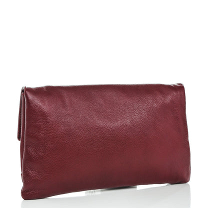Balenciaga Chevre Hamilton Giant 12 Gold Hardware Envelope Clutch Bordeaux 3 of 9