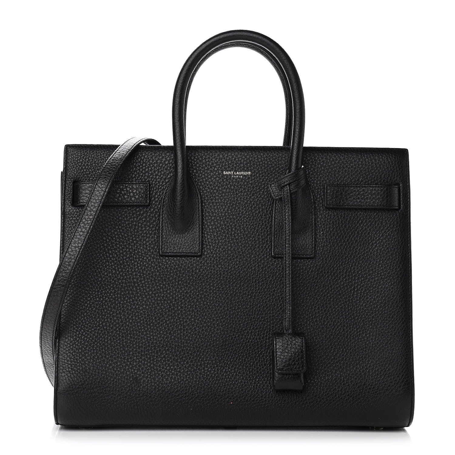 Saint Laurent Grained Calfskin Small Sac De Jour Black 1 of 14