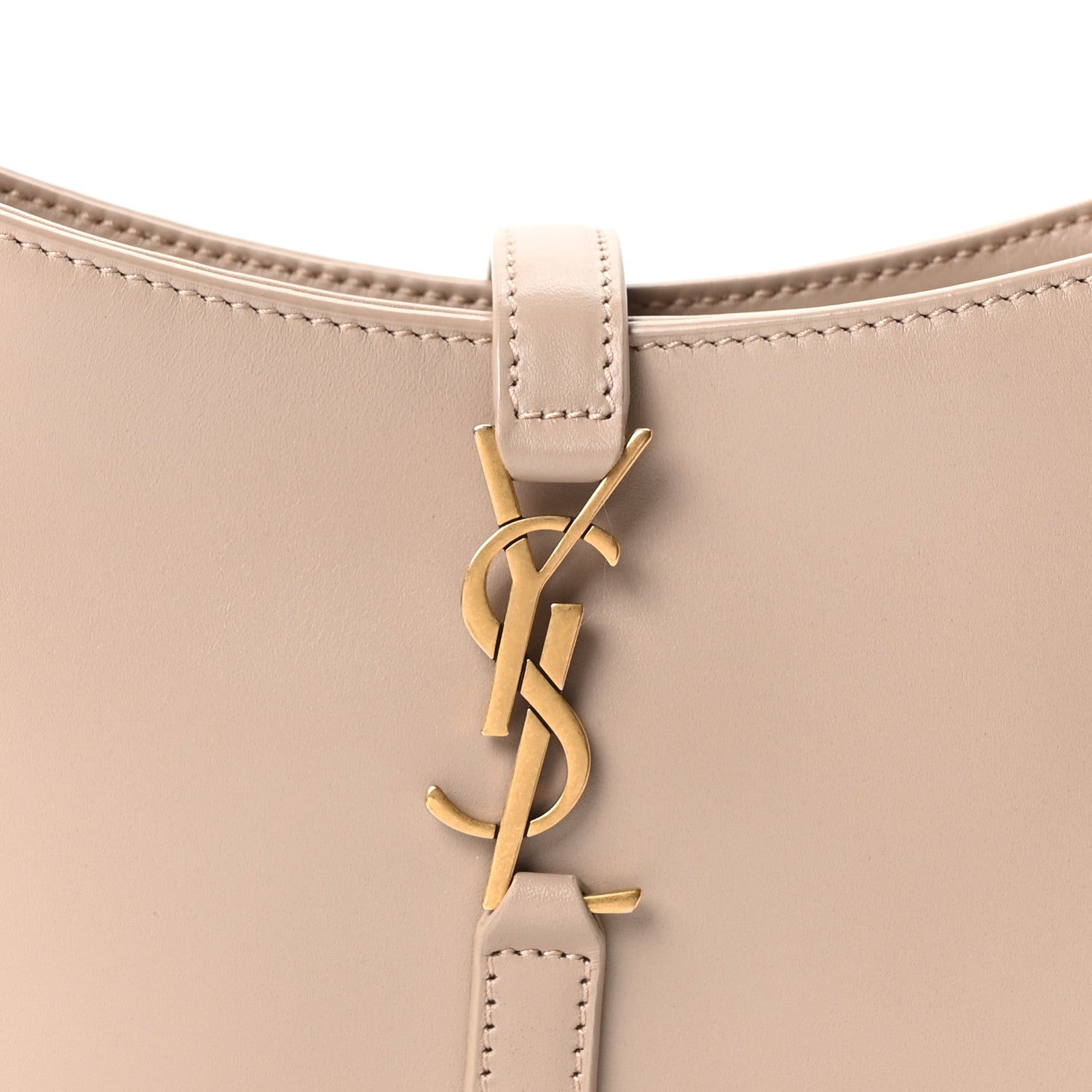 Saint Laurent Vegetable Le 5 A 7 Mini Hobo Dark Beige 8 of 10