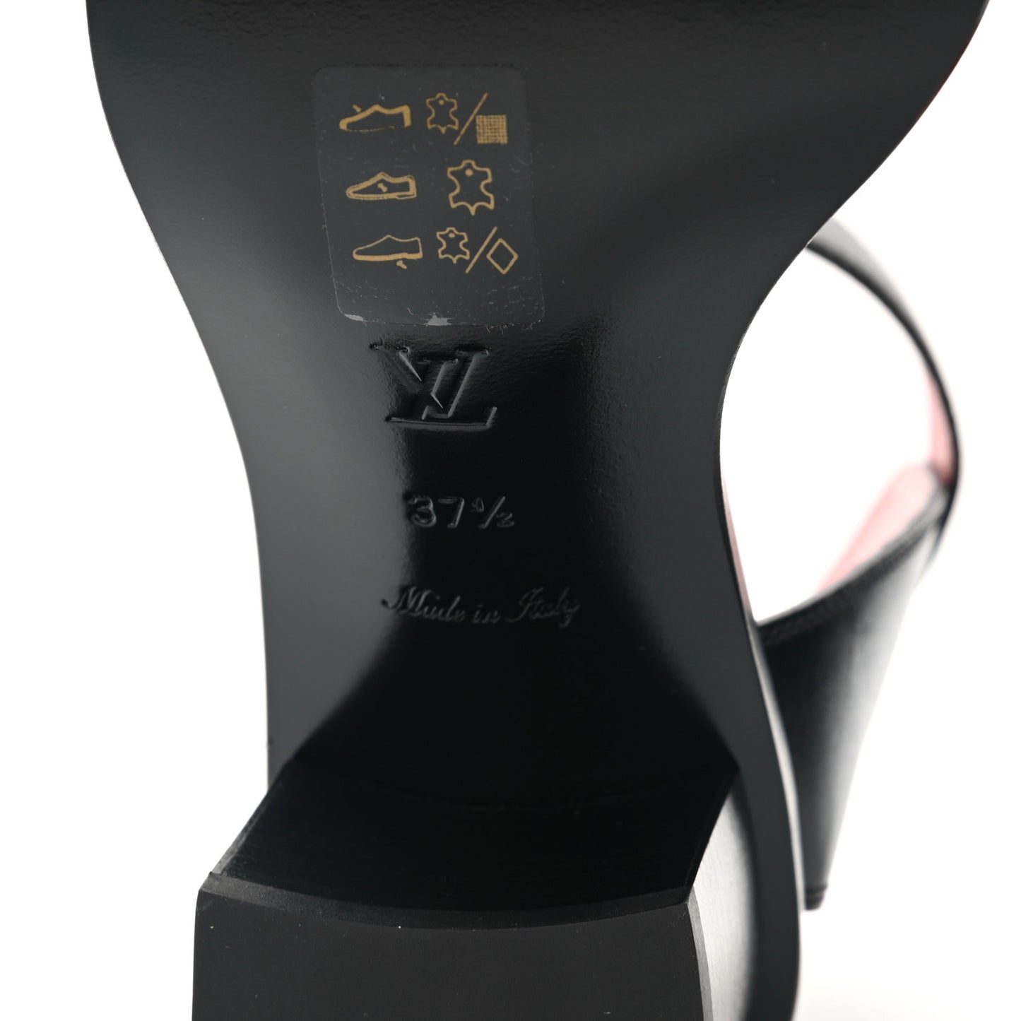 Calfskin Monogram Passenger Sandals 37.5 Black