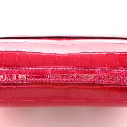 Hermes Shiny Alligator Constance 18 Rose Extreme 12 of 13
