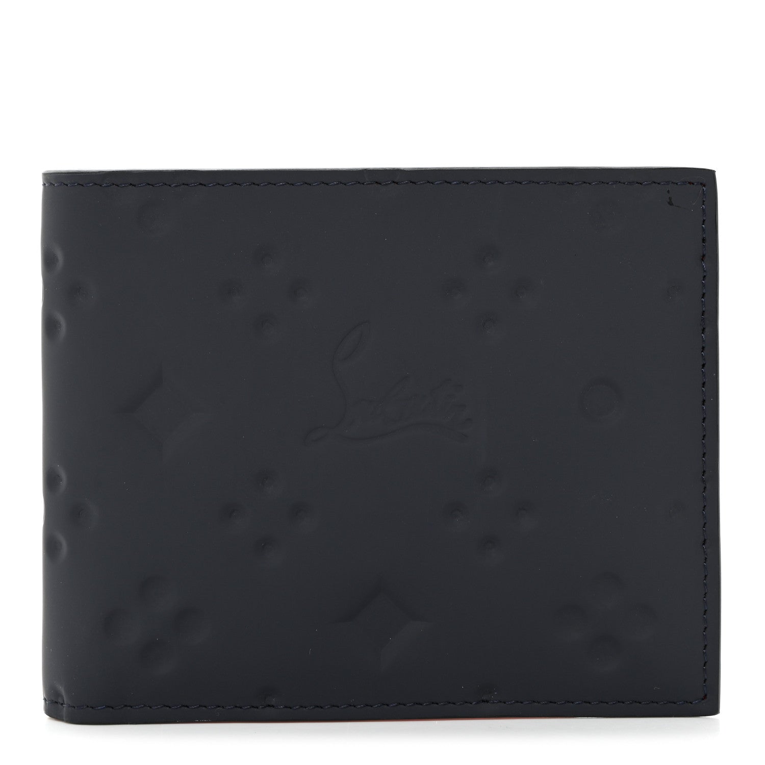 Christian Louboutin Calfskin Bi-Fold Wallet Grey 1 of 8