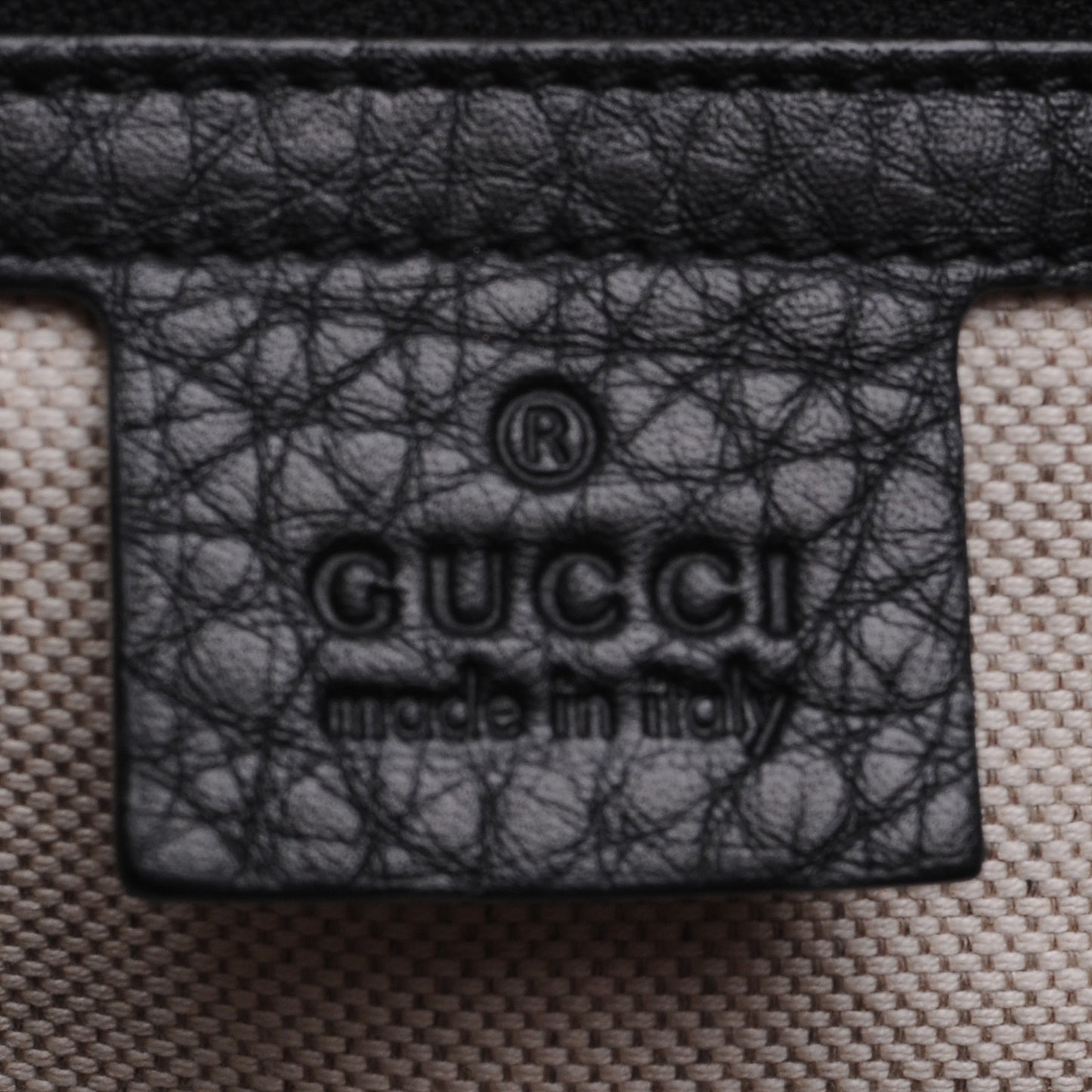 Leather Vintage Web Medium Boston Black