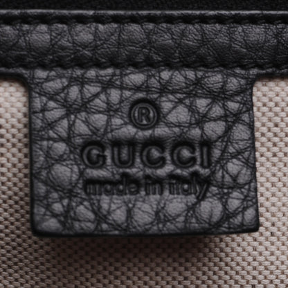 Gucci Leather Vintage Web Medium Boston Black 5 of 7