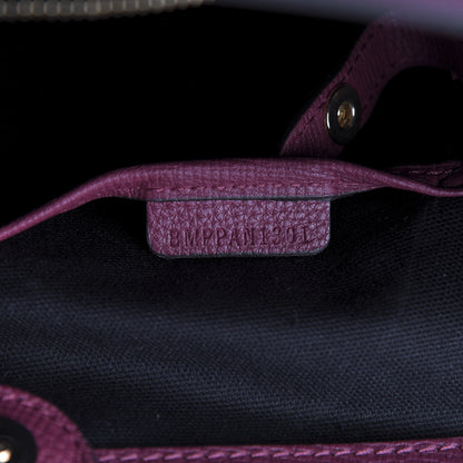 Burberry Grainy Calfskin House Check Small Canterbury Tote Berry Pink 10 of 10