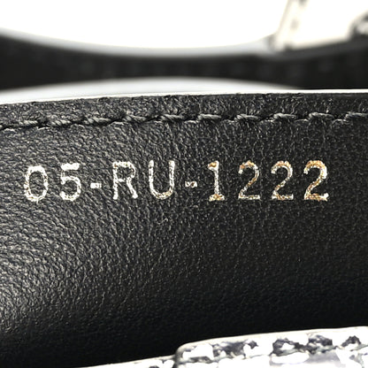 Christian Dior Calfskin Plan De Paris Printed Saddle Bag With Strap White Black 7 of 9
