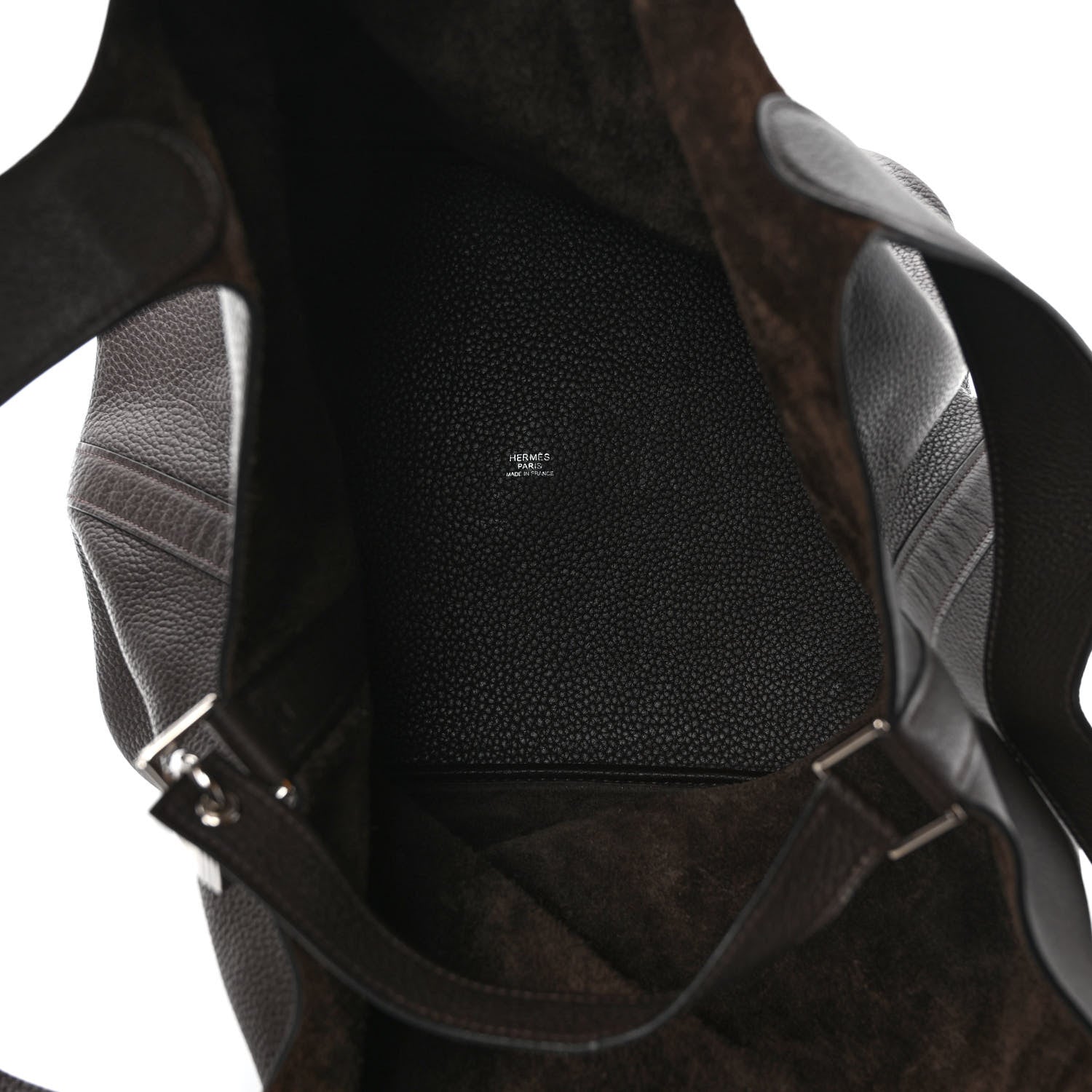 Hermes Taurillon Clemence Picotin Lock TGM Chocolate 4 of 10