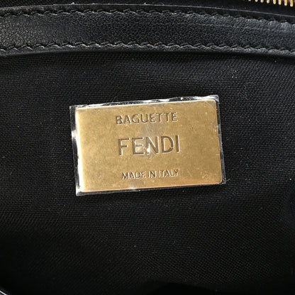 Fendi Nappa FF 1974 Embossed Baguette Black 8 of 9