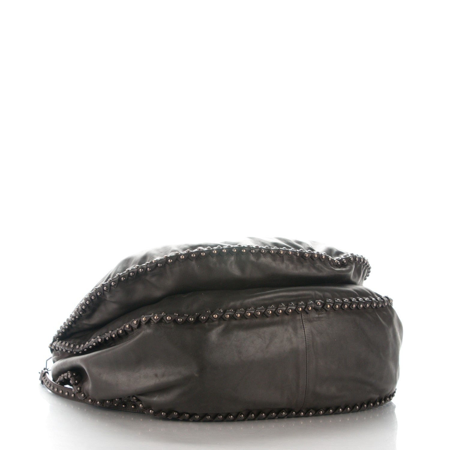 Bottega Veneta Waxed Calfskin Hobo Espresso 4 of 9