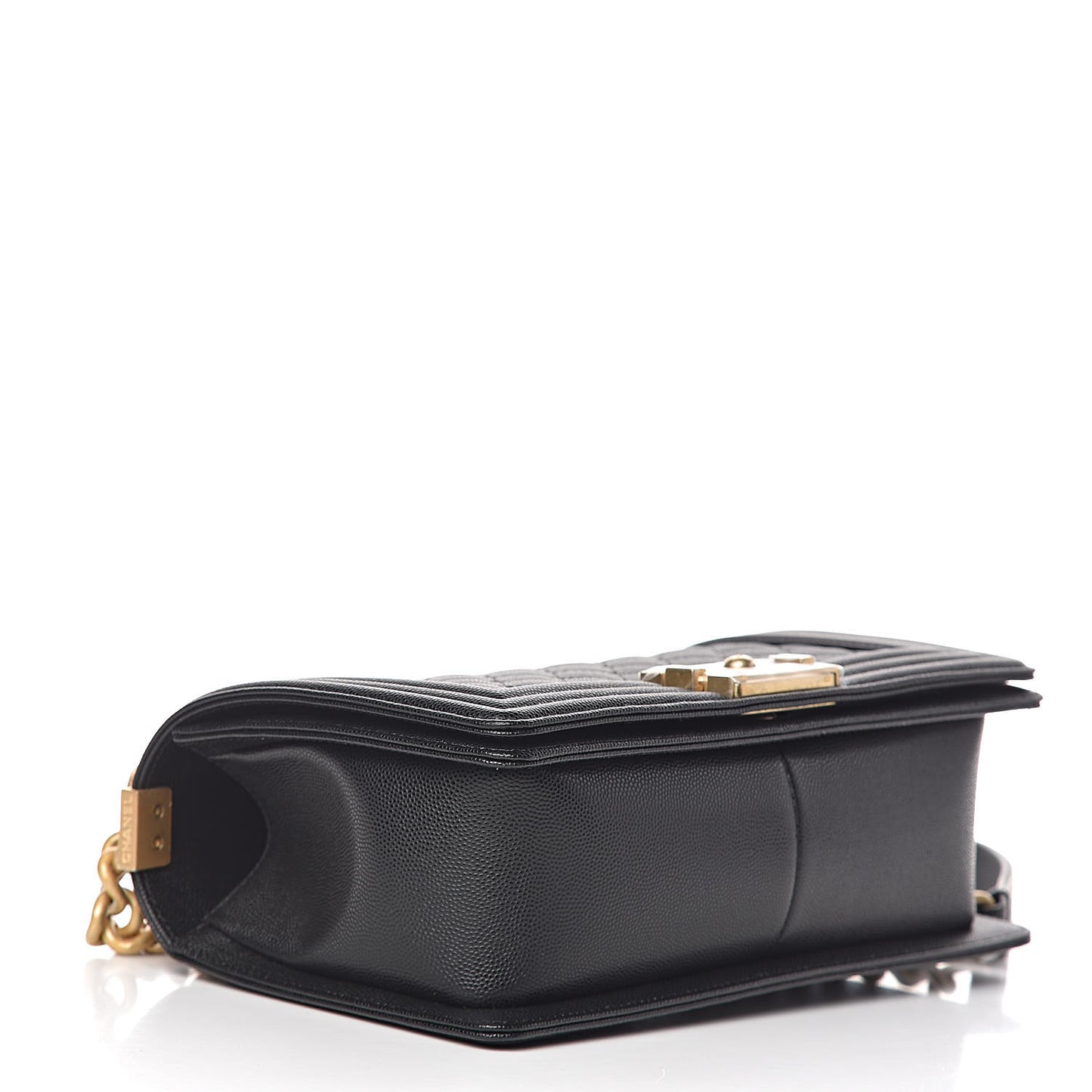 Caviar Quilted Medium Boy Flap Black