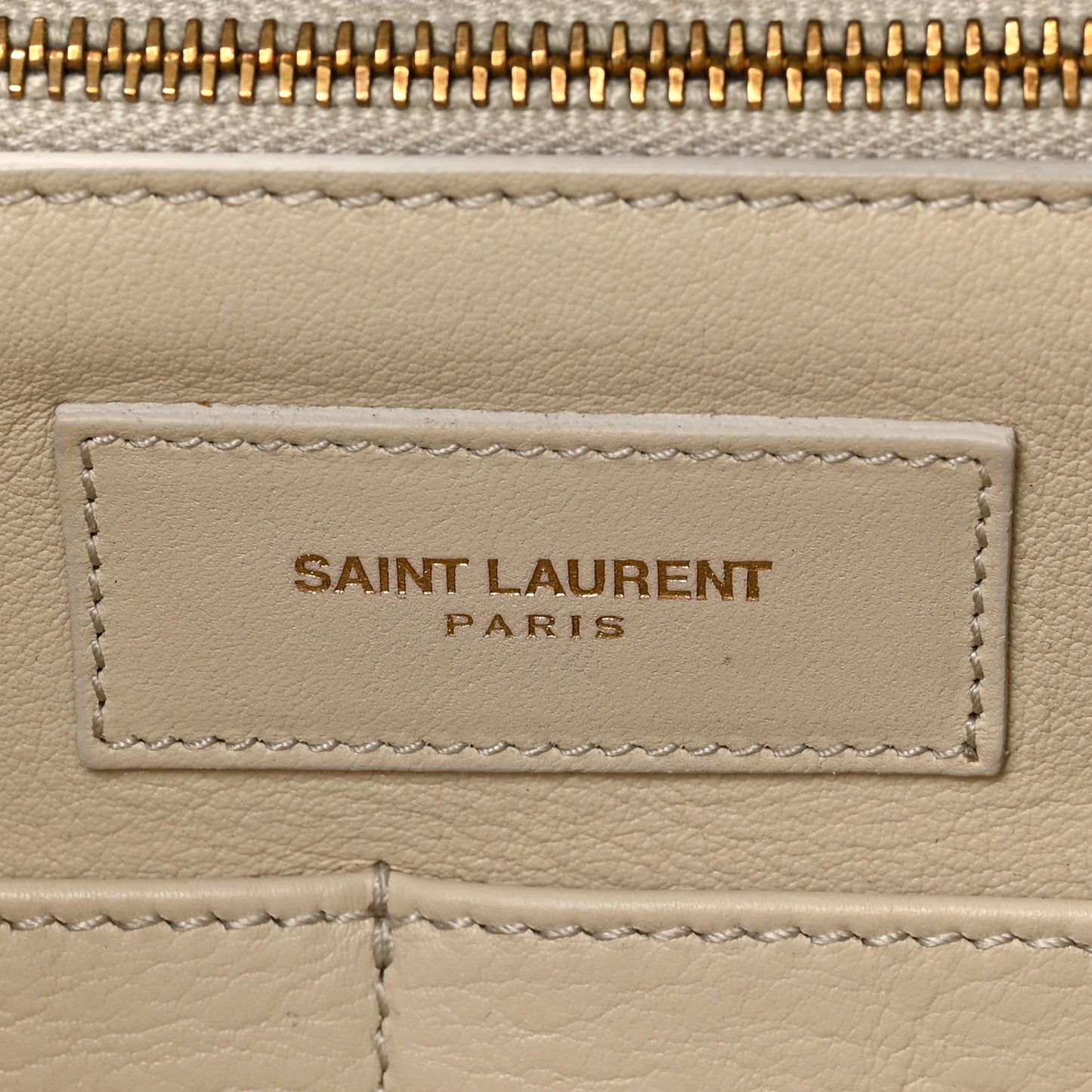 Calfskin Medium Classic Y Cabas Beige