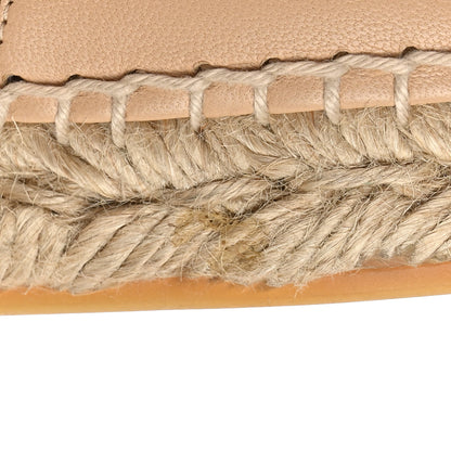 Chanel Lambskin CC Espadrilles 35 Beige Black 10 of 11