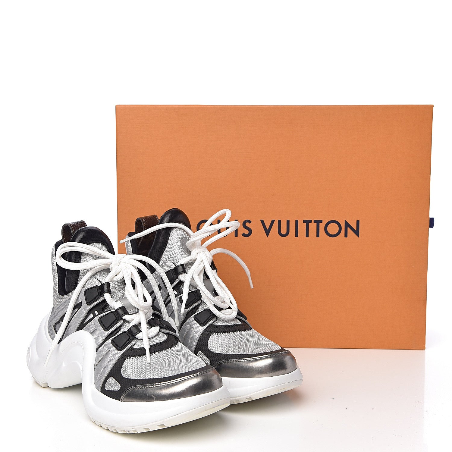Louis Vuitton Calfskin Technical Nylon LV Archlight Sneaker 36.5 White 14 of 14