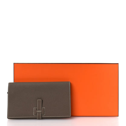 Hermes Epsom New H Passant Toutenmain Wallet Etoupe 9 of 9