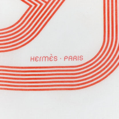 Hermes Silk Circuit 24 Faubourg Pocket Square Scarf 2 of 5