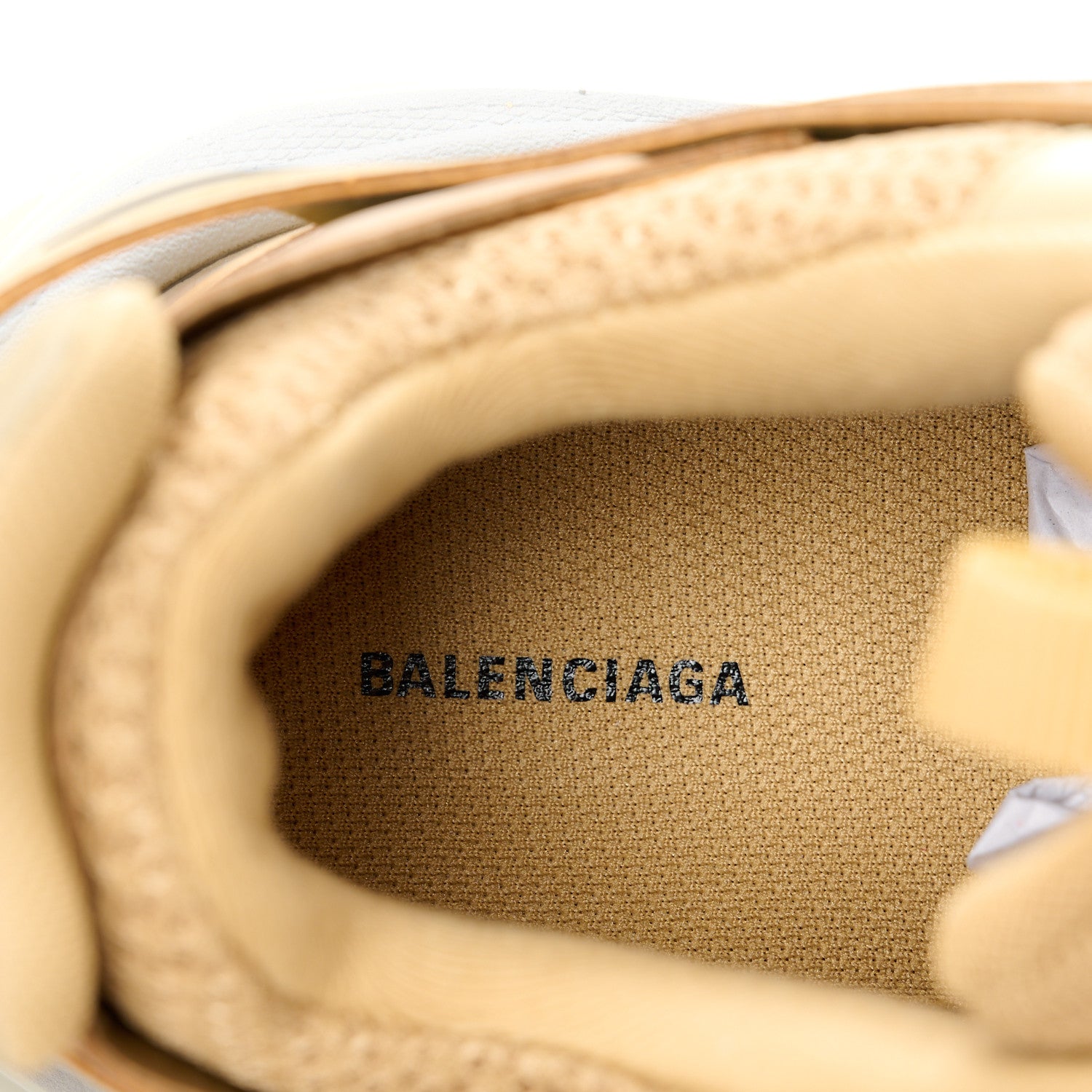 Balenciaga Metallic Mesh Washed Mens Track Sneakers 39 Gold 7 of 9