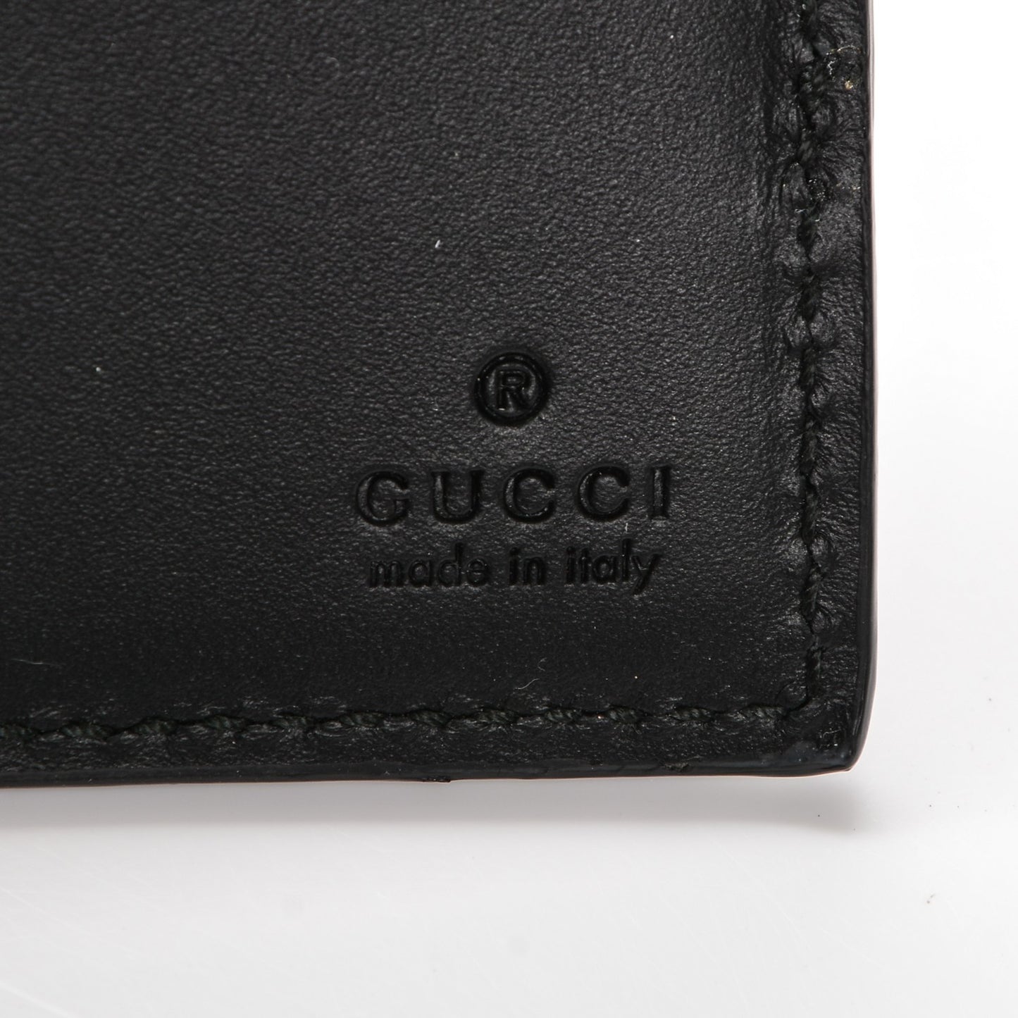 GG Supreme Monogram Bi-Fold Wallet Black