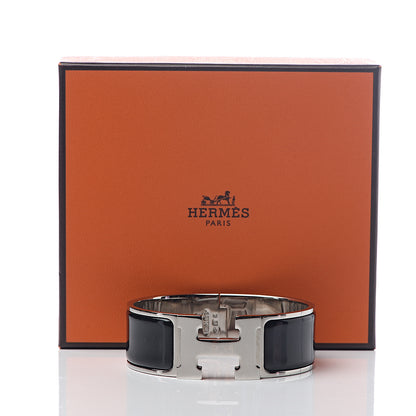 Hermes Enamel Wide Clic Clac H Bracelet PM Black 5 of 5