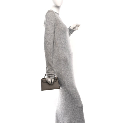 Hermes Epsom Mini Kelly Sellier 20 Gris Asphalte 2 of 12