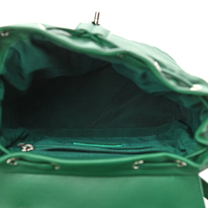 Chanel Lambskin Chevron Quilted Small Urban Spirit Backpack Green 5 of 10