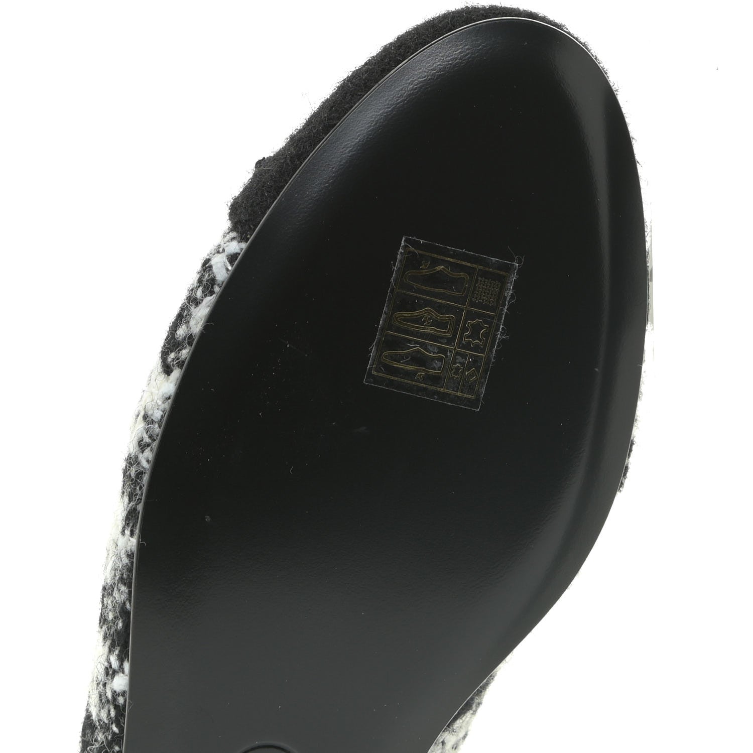 Chanel Tweed Cap Toe Ballerina Flats 36 Black White Black 6 of 13