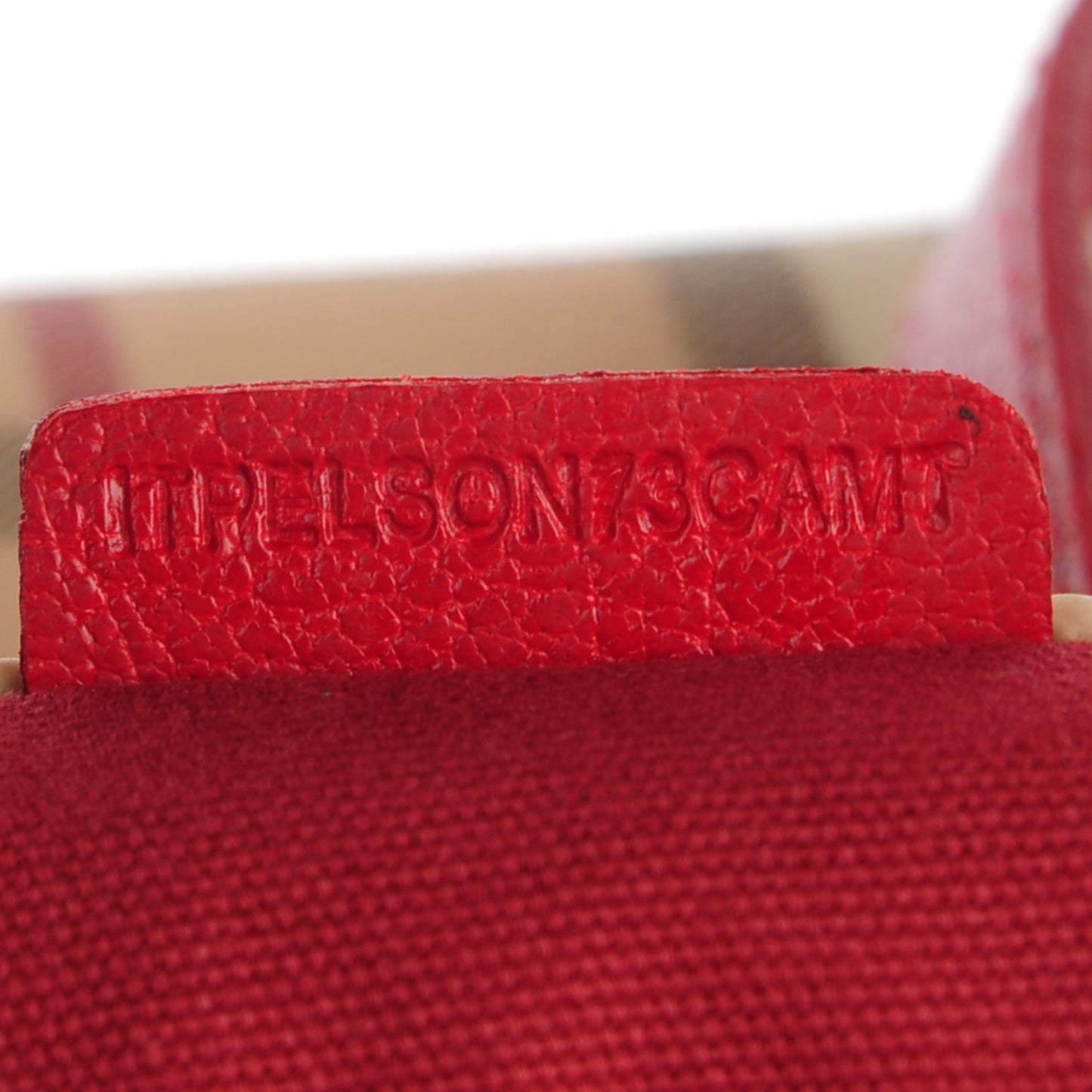 Haymarket Check Small Canterbury Tote Military Red