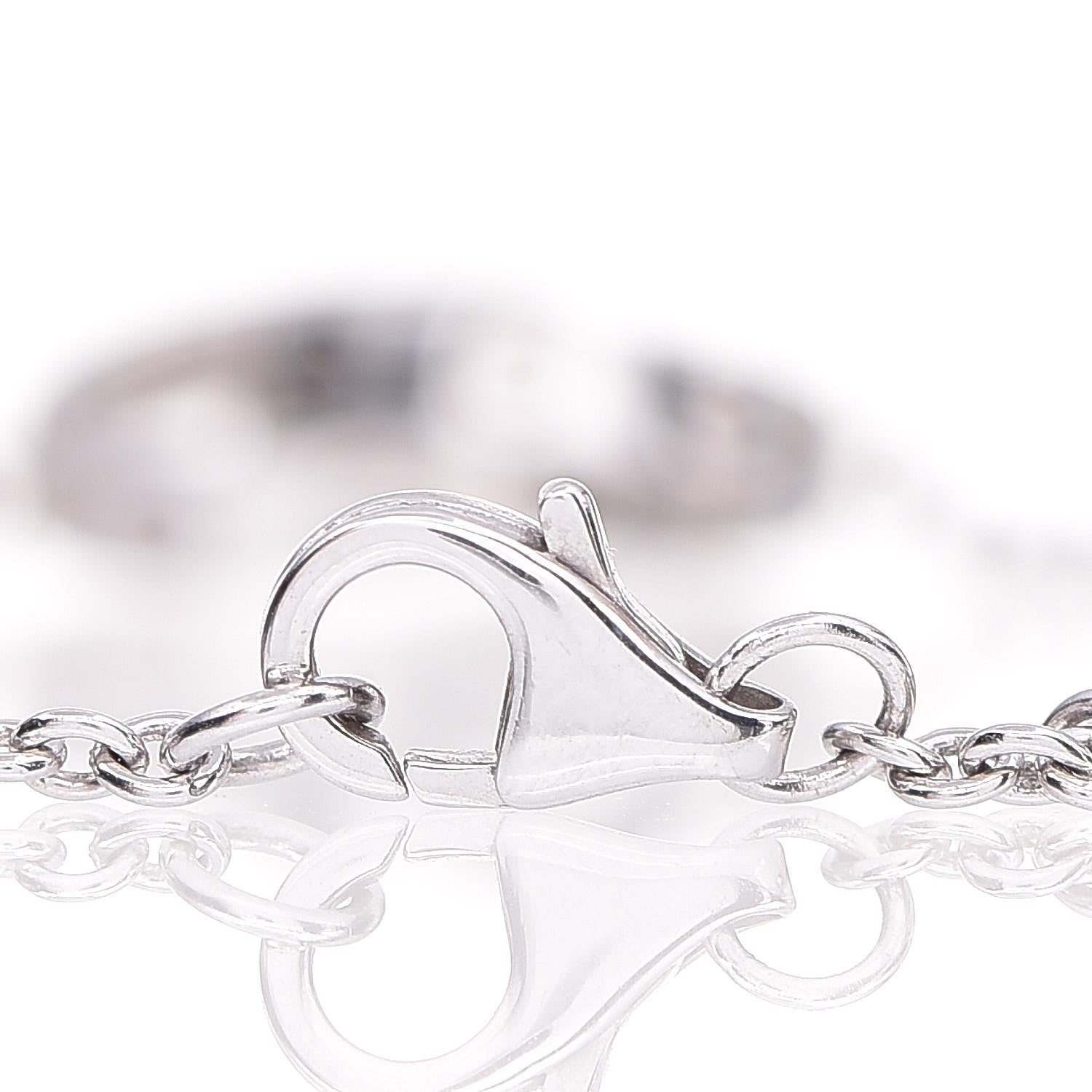 Cartier 18K White Gold Interlocking LOVE Bracelet 5 of 6