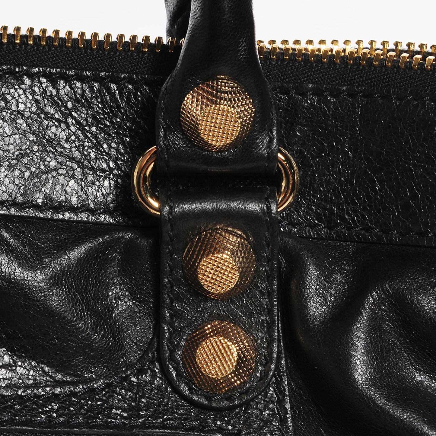 Agneau Giant 12 Gold Hardware Work Black