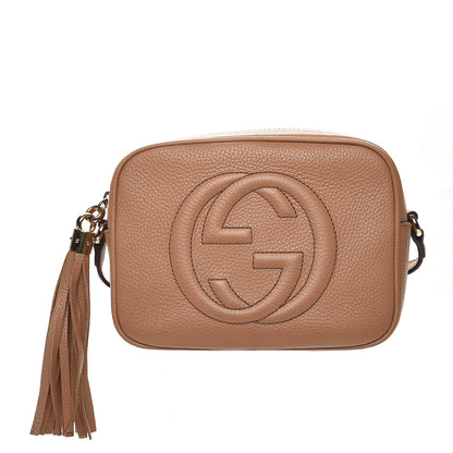 Gucci Pebbled Calfskin Small Soho Disco Bag Rose Beige 1 of 10