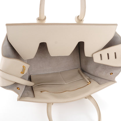 Celine Crisped Calfskin Mini Tie Knot Tote Light Taupe 5 of 7