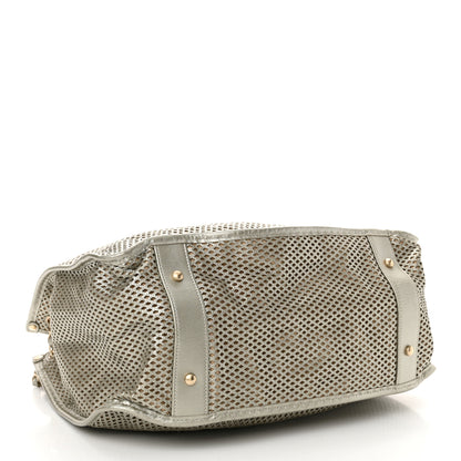 Chanel Metallic Calfskin Perforated Tote Light Gold 4 of 11