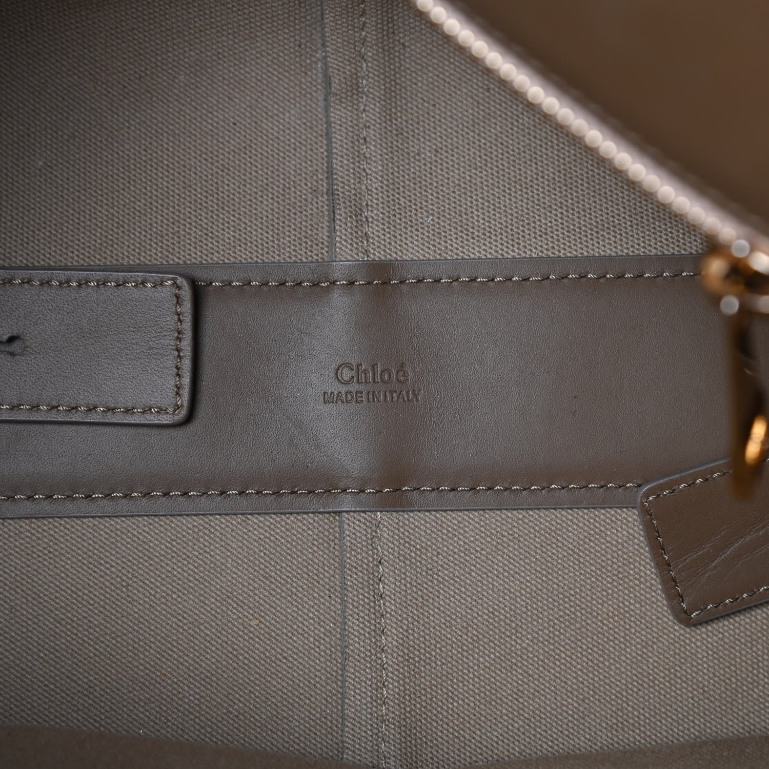 Chloe Grained Calfskin Small Cate Satchel Nut 6 of 10