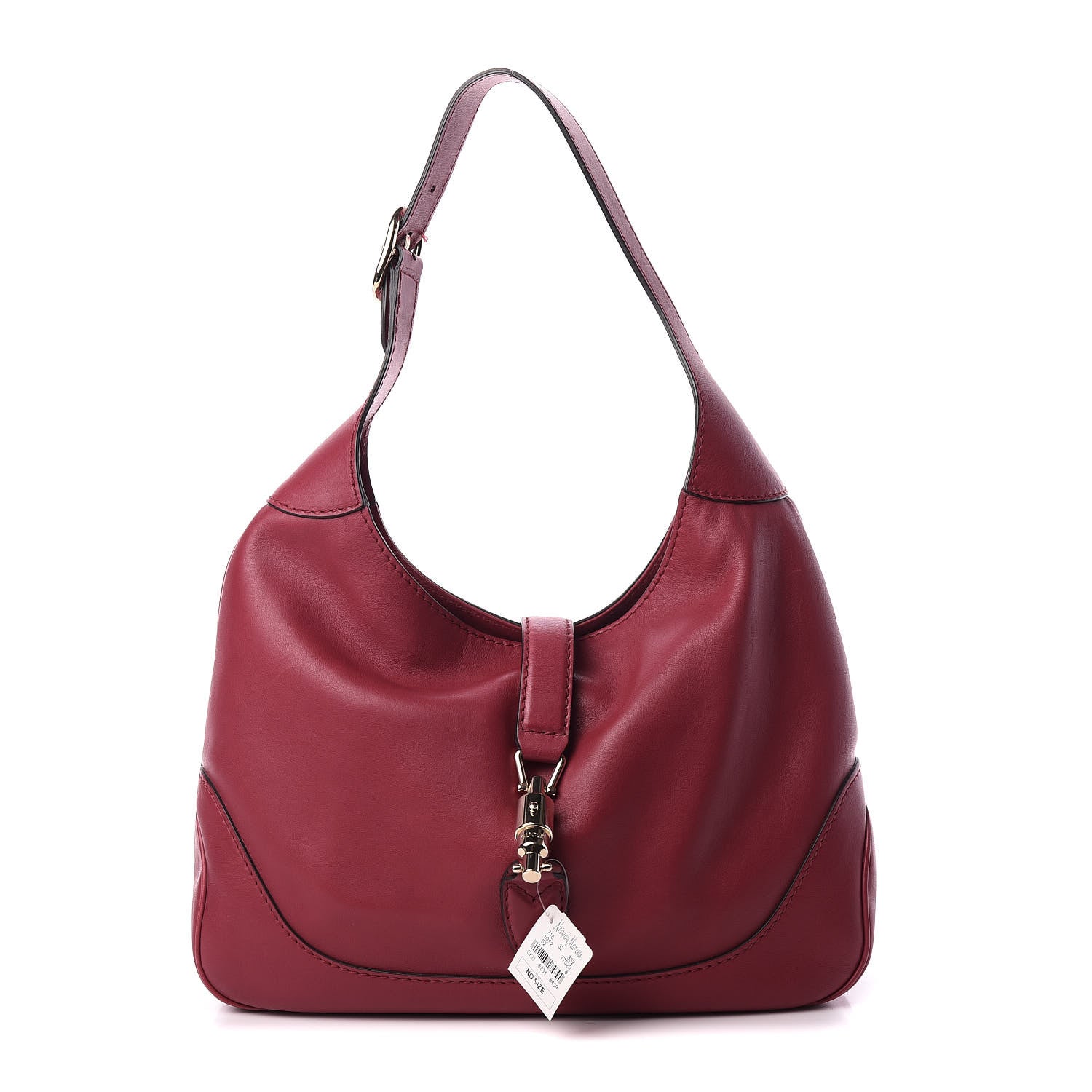 Gucci Calfskin Medium Jackie Shoulder Bag Burgundy 1 of 11