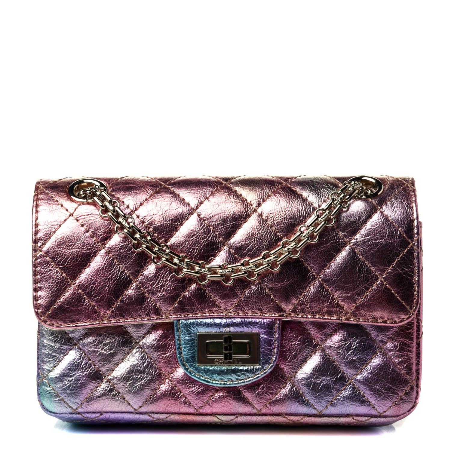 Chanel Metallic Goatskin Quilted Mini 2.55 Reissue Flap Multicolor 1 of 4