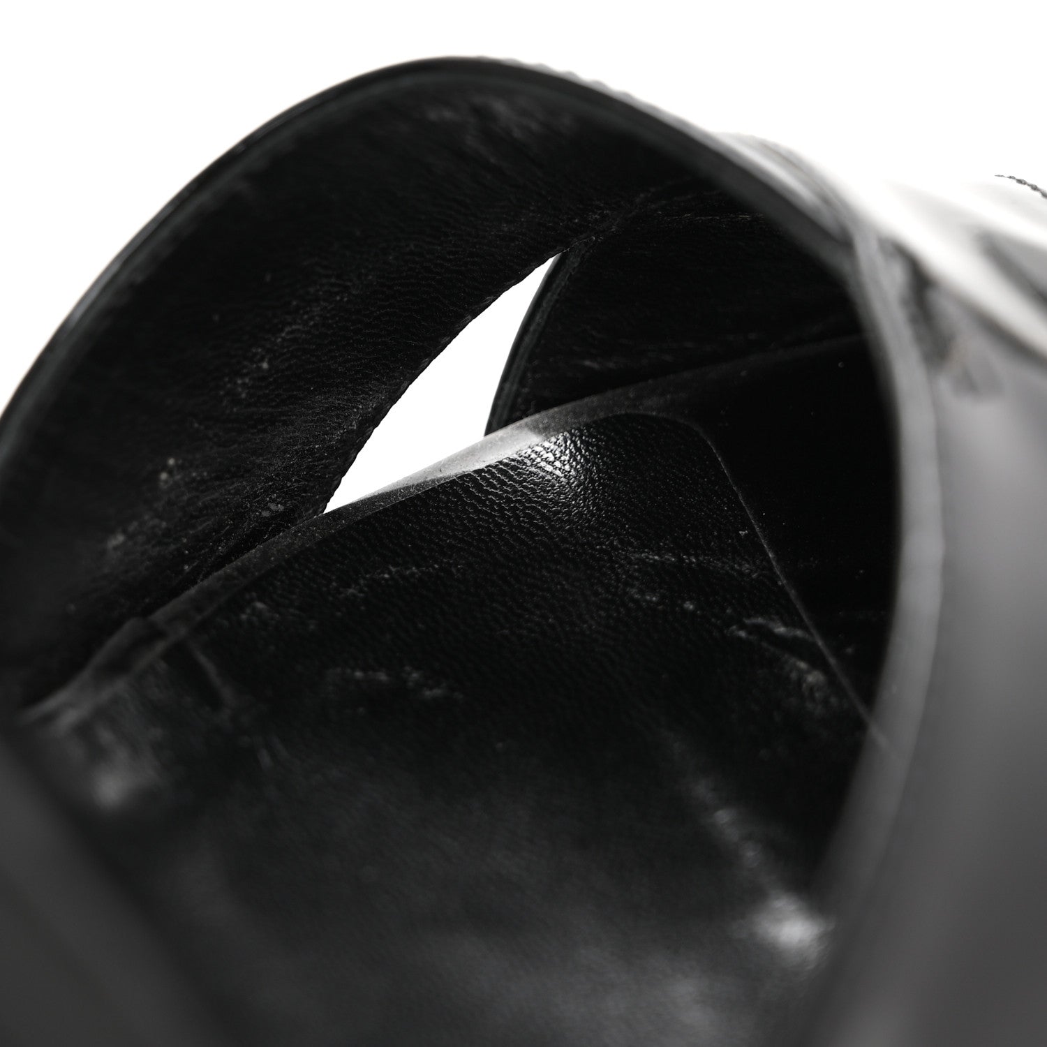 Fendi Patent Strap Platform Sandals 39 Black 9 of 11