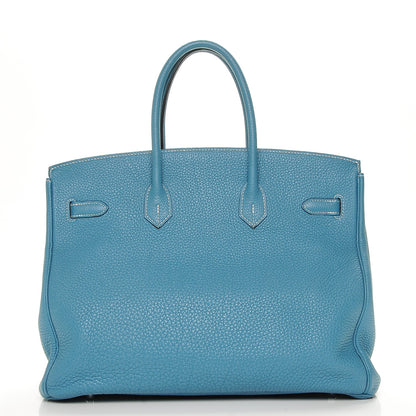 Hermes Togo Birkin 35 Blue Jean 4 of 24