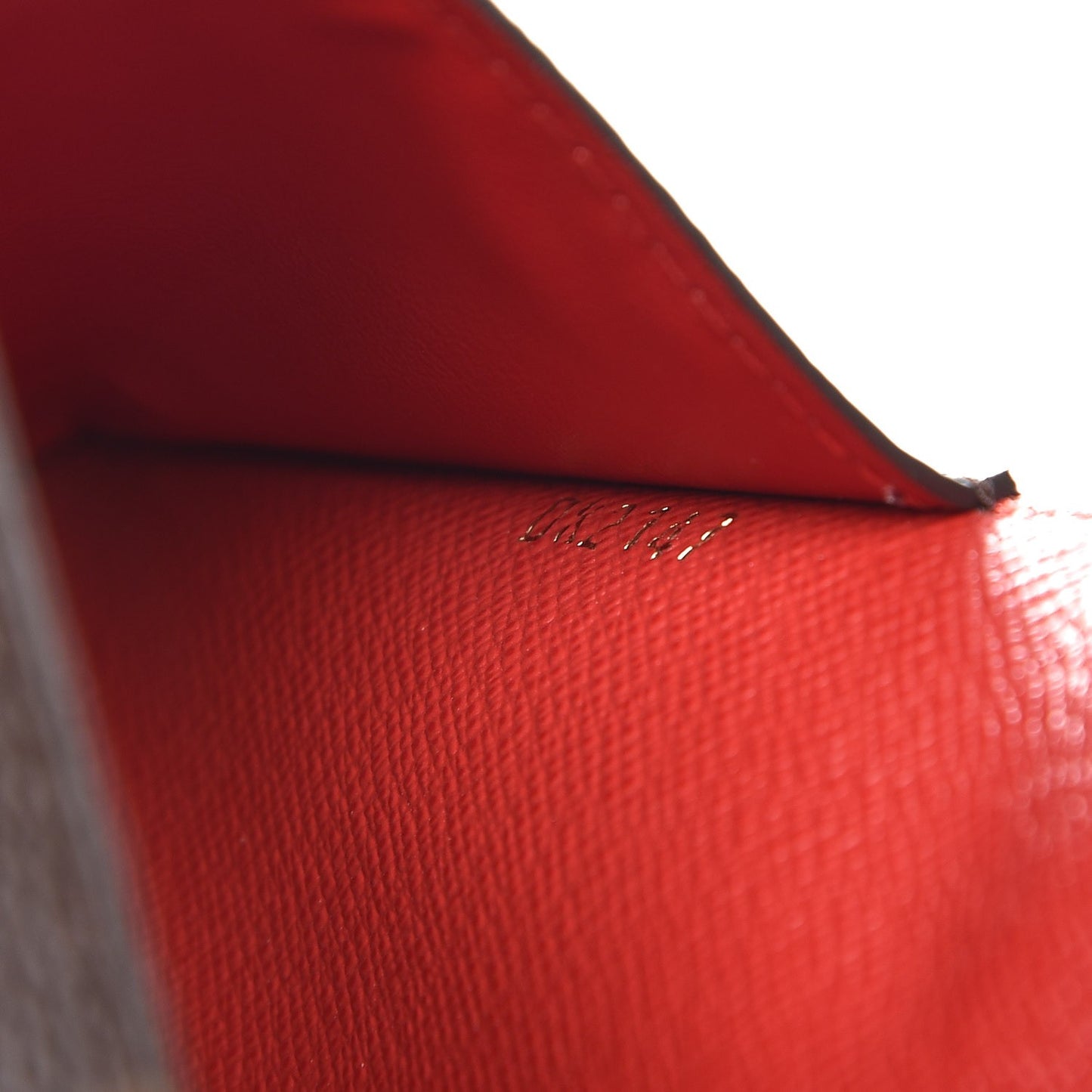 Monogram Daily Organizer Envelope Insert Red