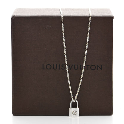Louis Vuitton Sterling Silver Lockit Necklace 4 of 4