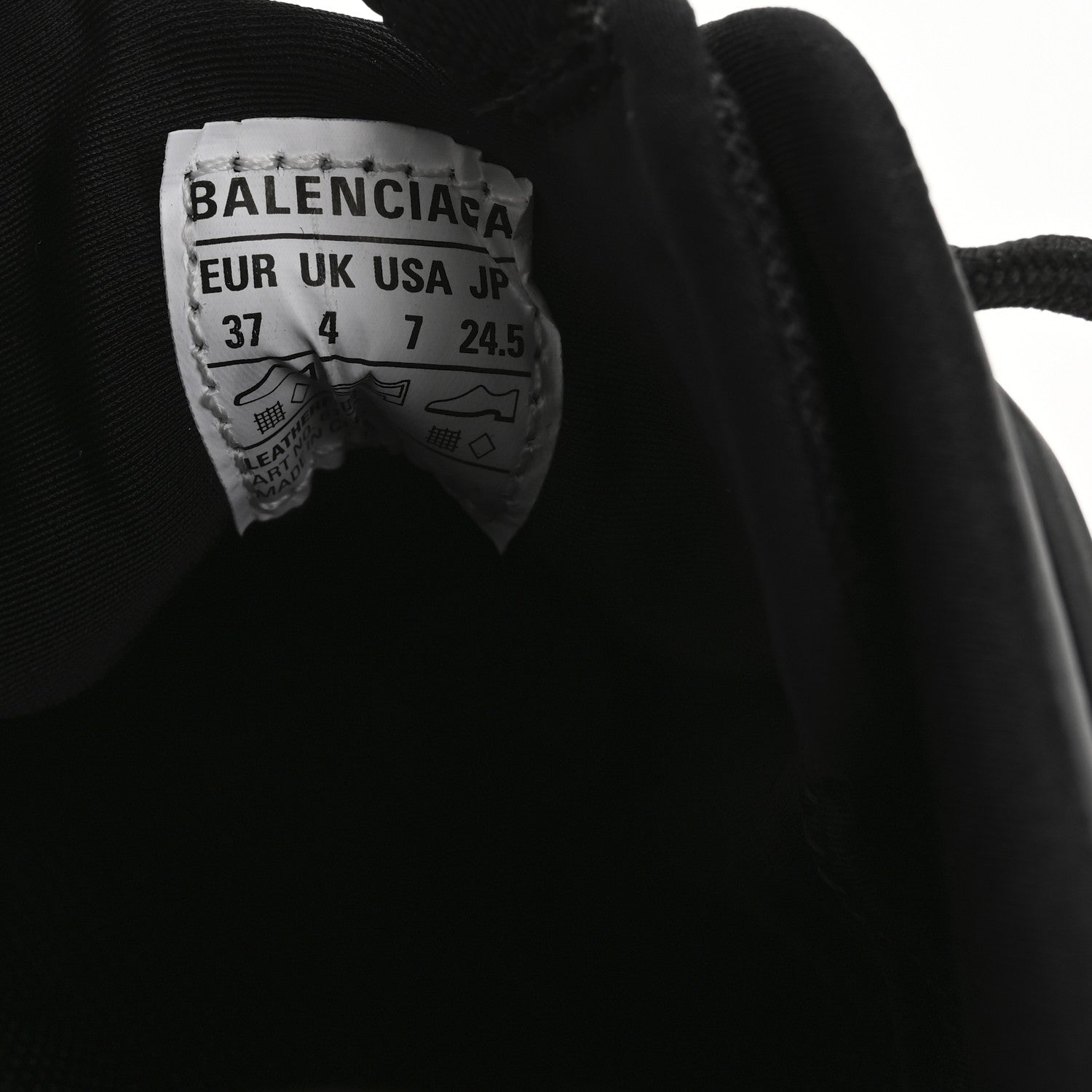 Balenciaga Rubber Mesh Womens Tyrex Sneakers 37 Black Red 9 of 10