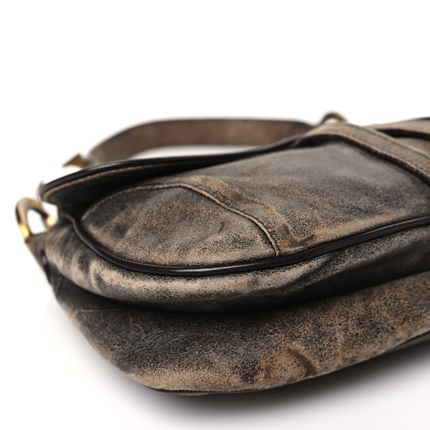 Christian Dior Calfskin Double Saddle Bag Brown 9 of 14