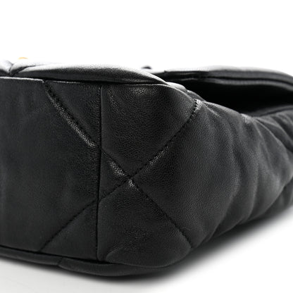 Chanel Goatskin Quilted Medium Chanel 19 Flap Black 10 of 10