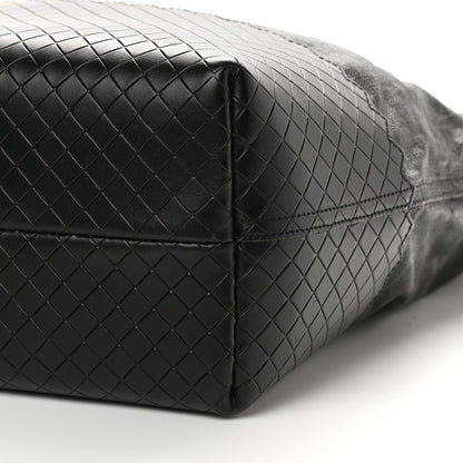 Bottega Veneta Lino Spalmato Light Calf Scolpito Tote Black 9 of 10