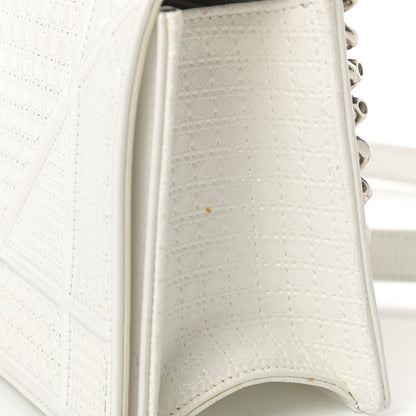Christian Dior Patent Micro-Cannage Small Diorama Flap Bag White 11 of 16