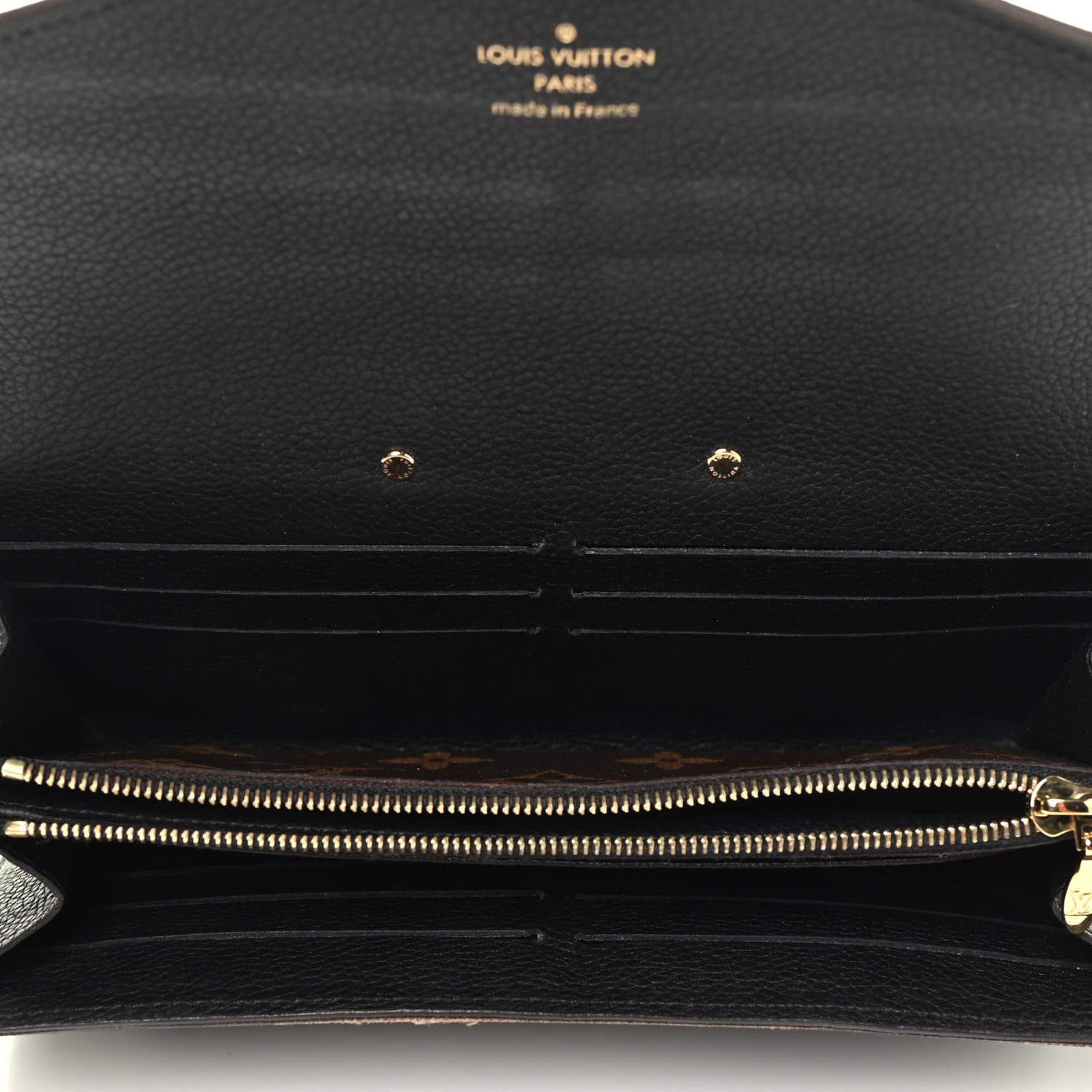 Louis Vuitton Monogram Pallas Wallet Black 3 of 3