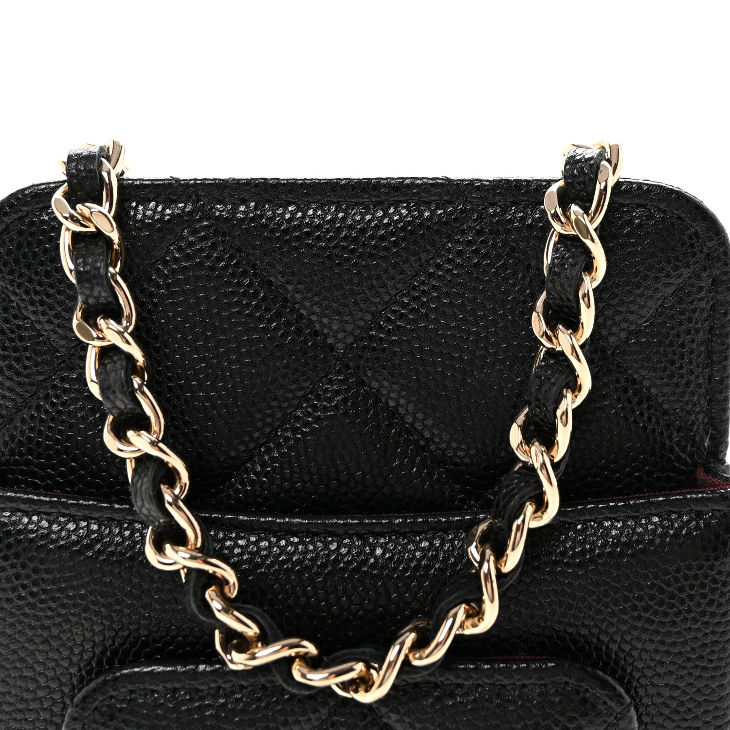 Chanel Caviar Quilted Zip Phone Case Black 8 of 10